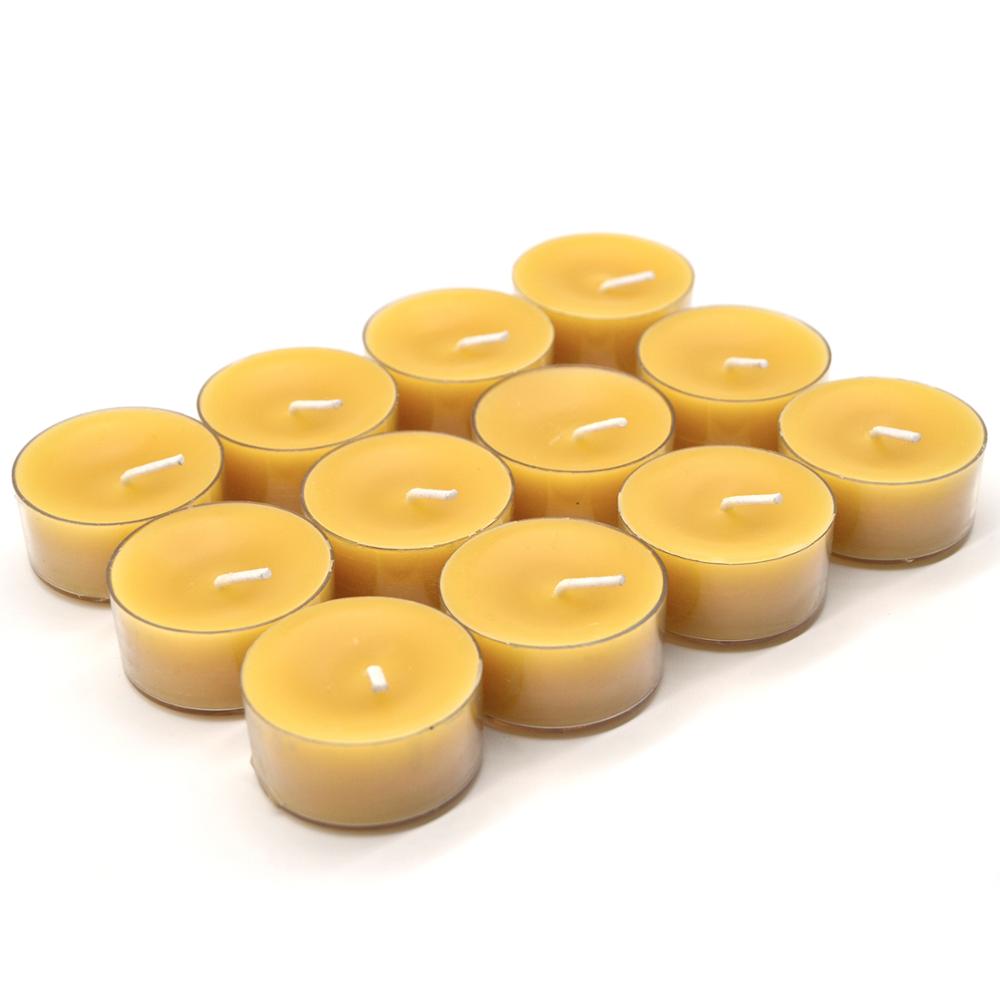 High Quality Natural Beeswax Bees Wax Tea Lights Candles 3.8*1.6cm жёлтый