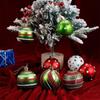 12pcs Plastic Painted Christmas Balls Pendant 6cm Xmas Tree Pendants  Home New Year Festival Gift