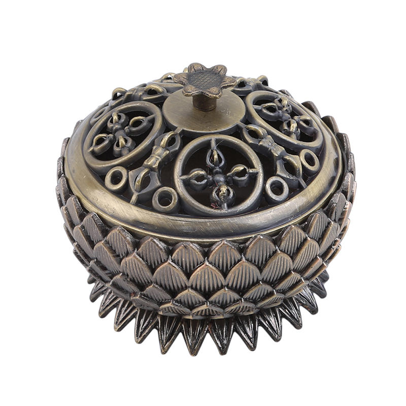 Lotus Incense Burner Alloy Eight Treasure Plate Incense Burner
