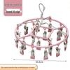 JINGRUIXIANG Round Laundry Drying Rack with 20 Clips