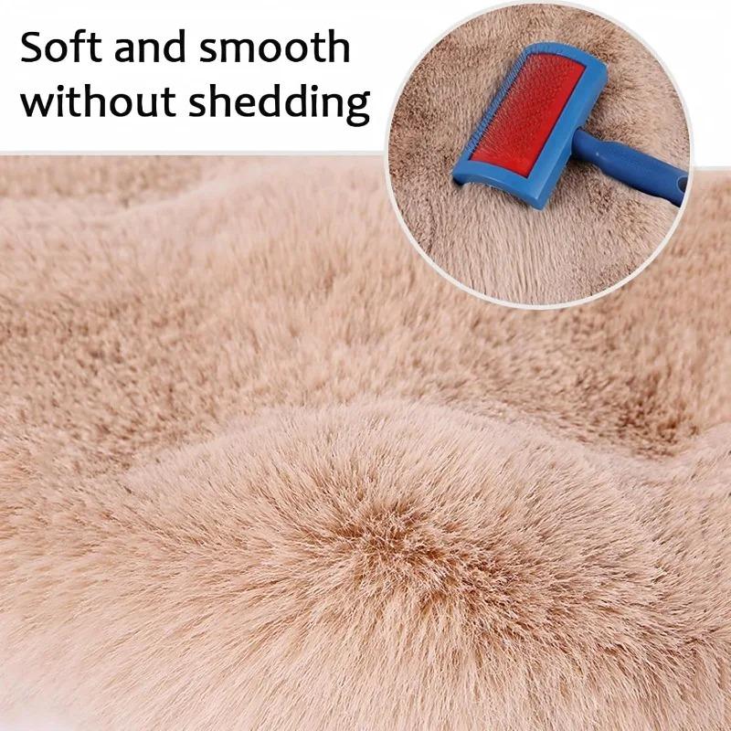 Automobile Seat Covers 3 Piece Winter Set Bubble Velvet Car Seat Cushion Soft Synthetic Wool Warmth Cold Weather