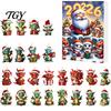 Holiday Hanging Ornaments Dragon Advent Calendars 2026, 24 Days Christmas Countdown Calendar with Acrylic Tree Decorations 2D Ornaments, Collectible