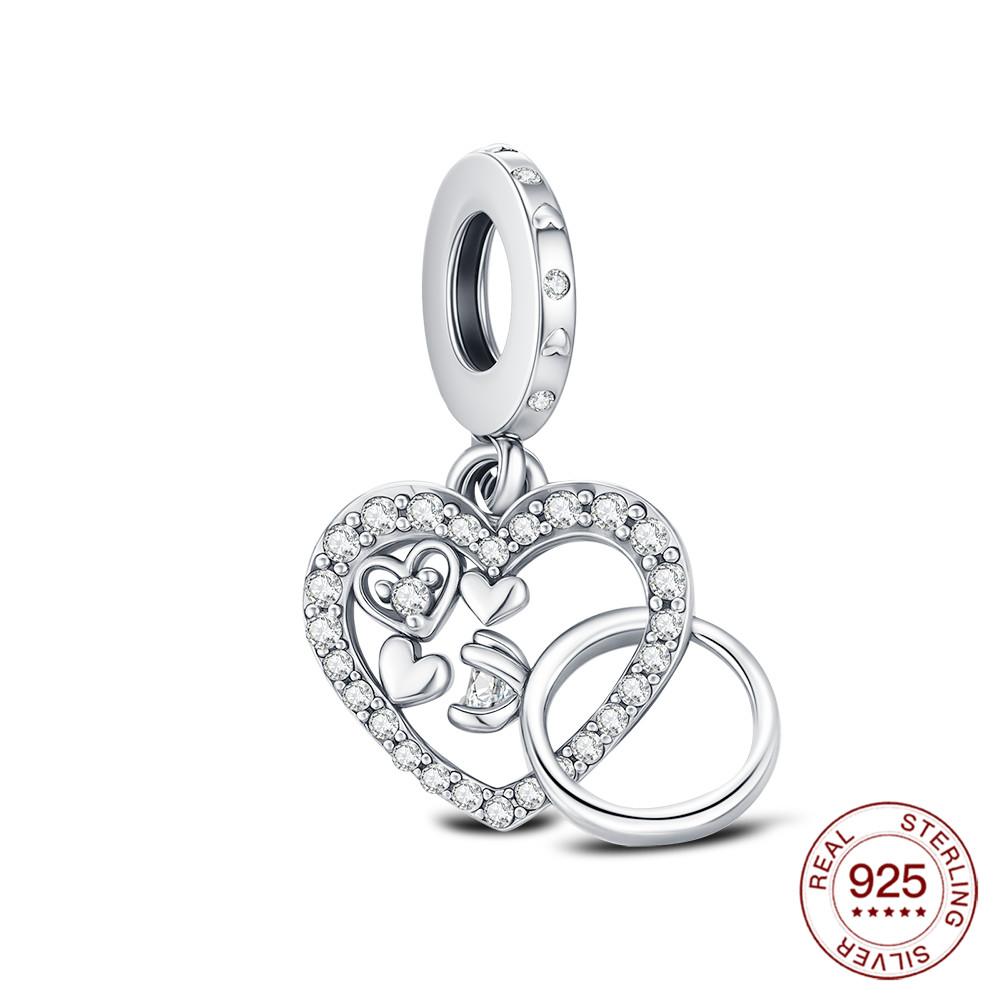 Copper Love Pendant Wedding Charm Jewelry Making For Fashion Bracelet Wedding Wedding Anniversary Jewelry Diy Gifts