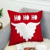 Santa Claus Pillow Case For Car Sofa Decorative Home Double-sided Print Plush Square Throw Pillow Cushion Cover