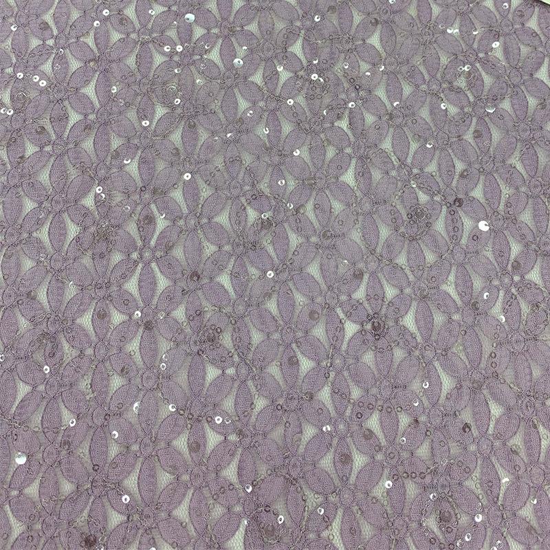 Floral Lace Polyester Spandex Fabric for Women's Dresses, Children's Dresses, Wedding Gowns, and Evening Wear