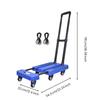 Foldable Transport Cart Thickened Iron Frame Rolling Hand Truck Multipurpose