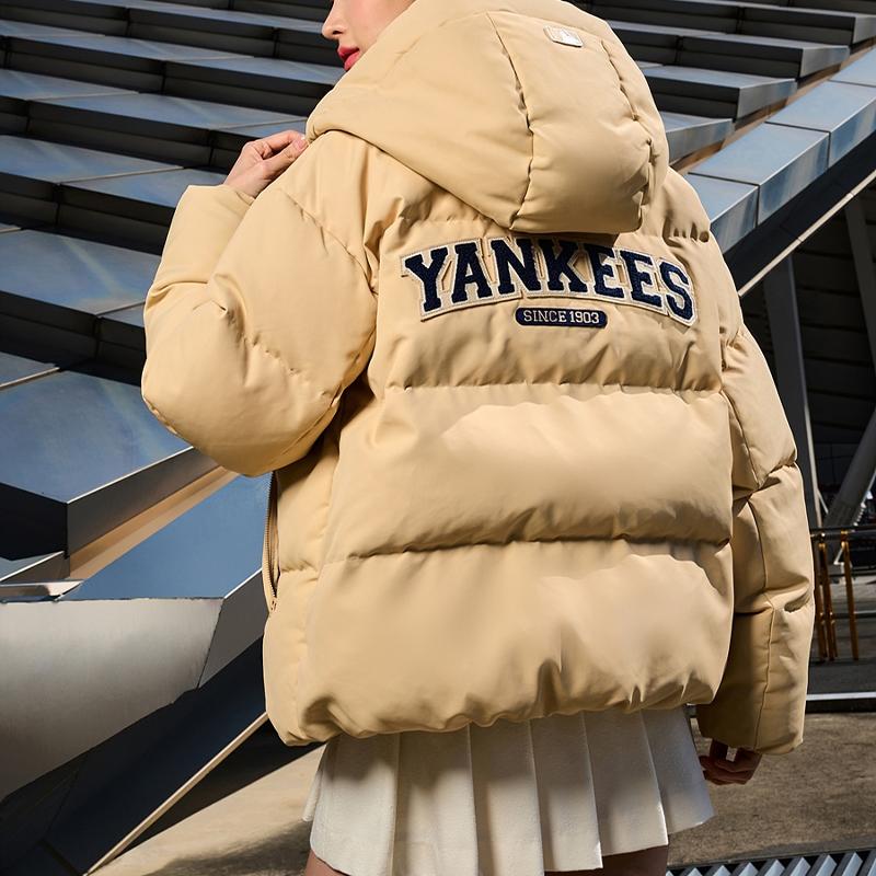 New MLB New York Yankees Down Jackets Unisex Sand 3ADJV0236-50SAL
