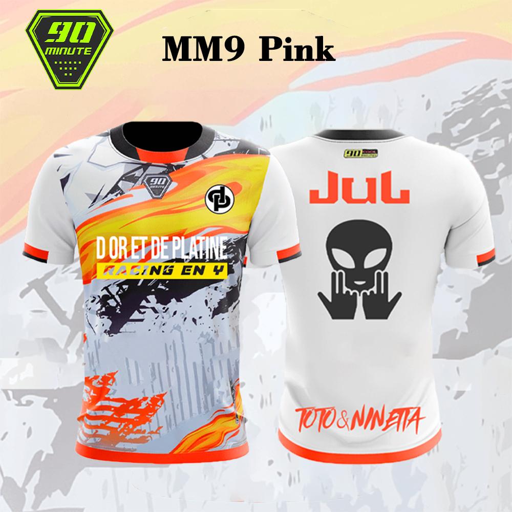 MDHAO xin nan zhuang  3D txu Maillot JUL Toto Ninetta Bedrukt Shirt Heren en Dames Ademend Voetbal T-shirt Volwassenen Kinderen Kortmouwig T-shirt 2XL