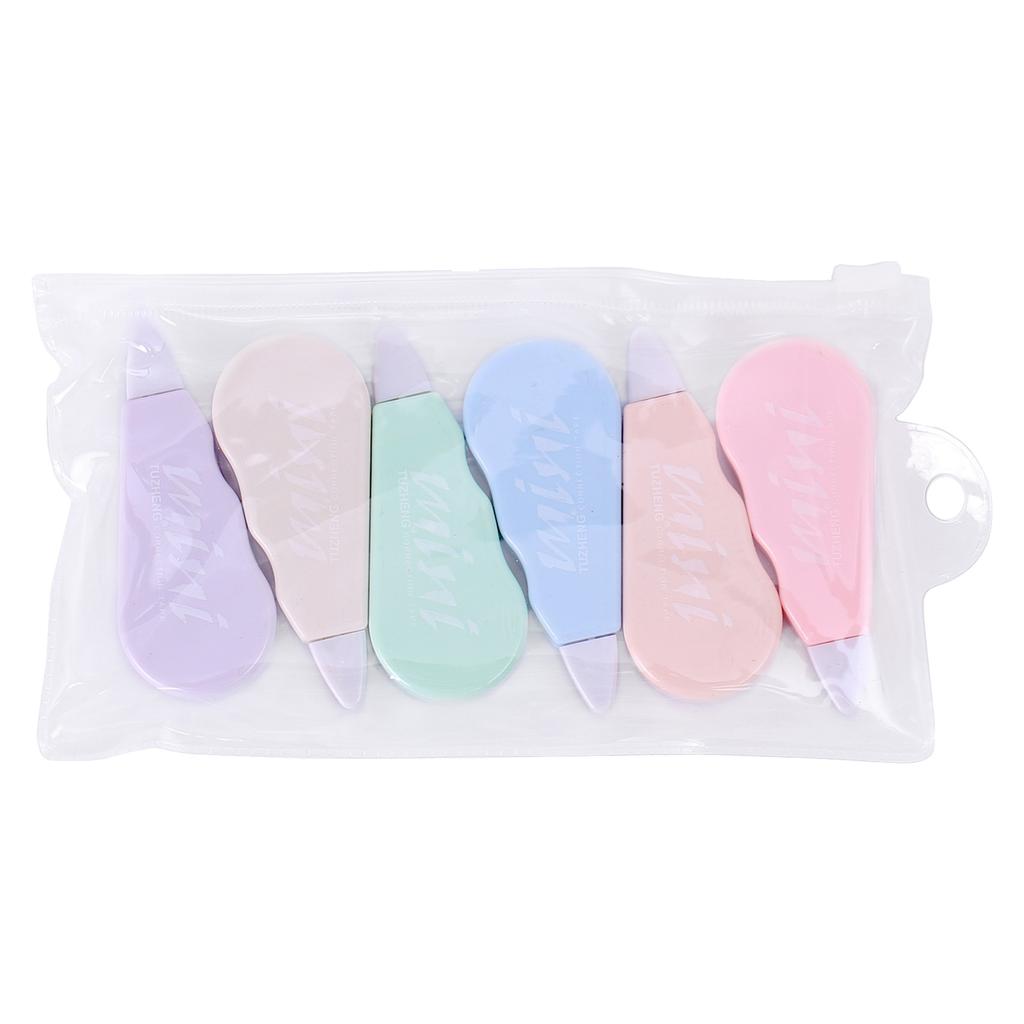 6Pieces Refillable Correction Tape Roller White Correction Tape Total 24m for Crafting Noting Card Making Scrapbooking
