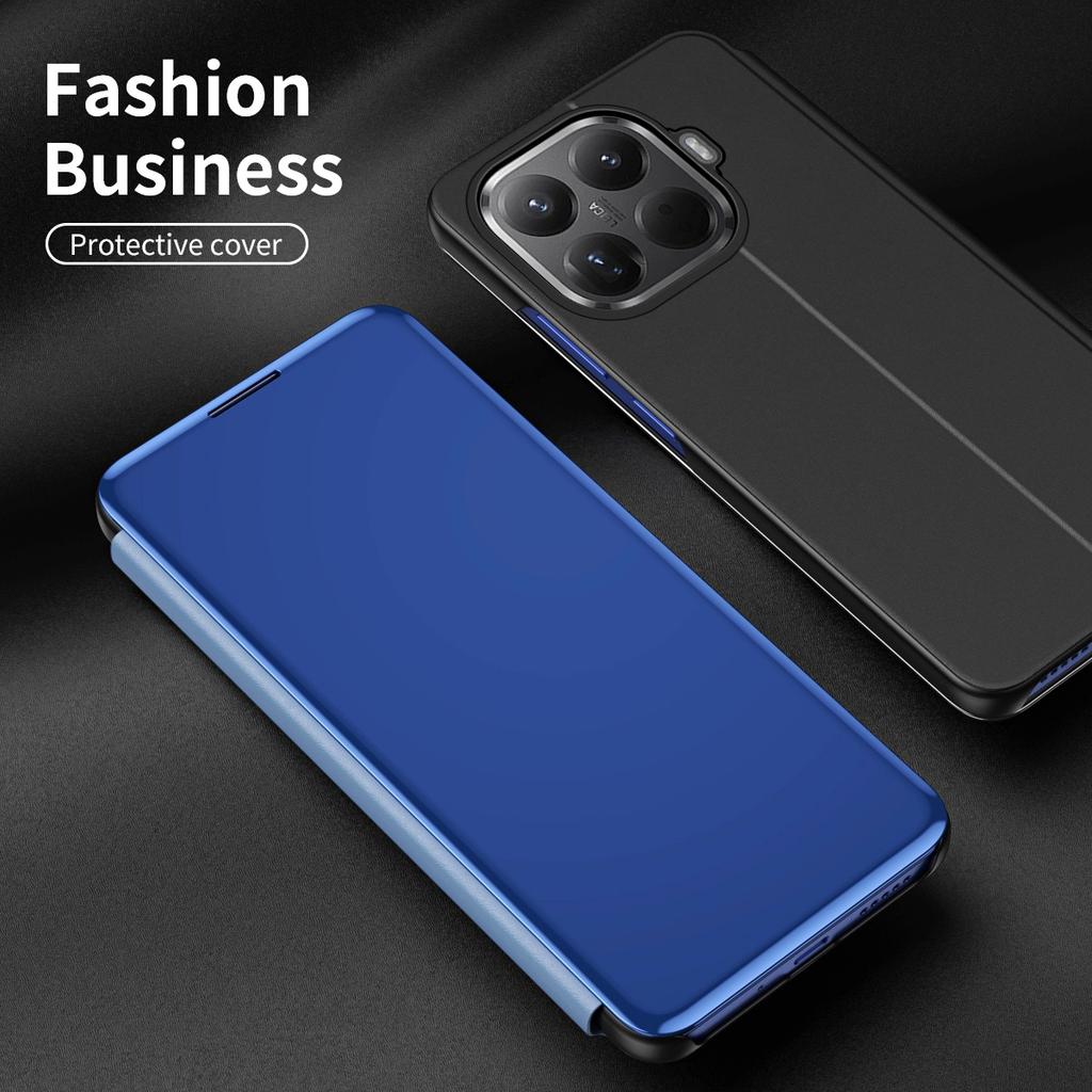 Premium Luxury Glossy Mirror Kickstand Leather Fold Phone Case For Xiaomi 17T Pro 15T 14T 13T 14 Pro Shockproof Protector Cover