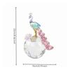 Crystal Peacock Decoration Multi-Faceted Intricate for Living Room