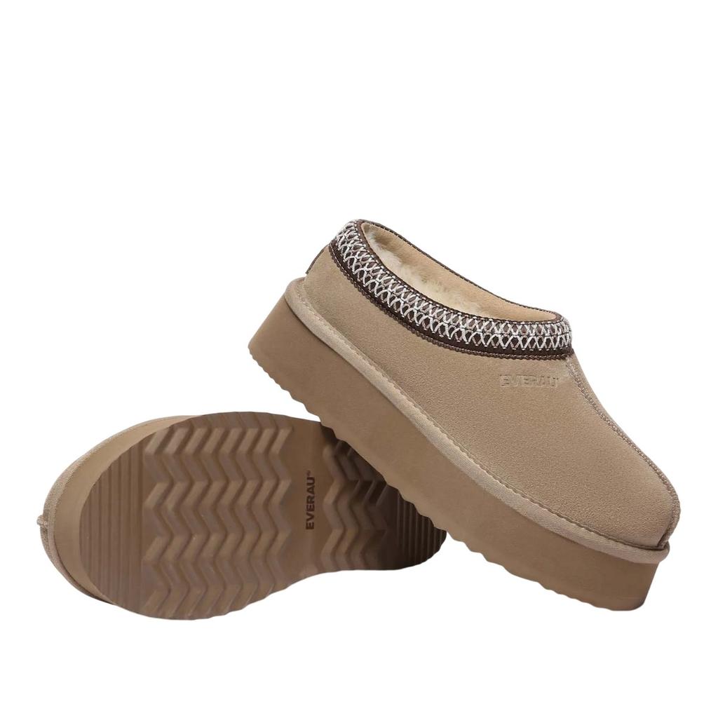 EverAu Womens/Ladies Wonga Leather Slippers