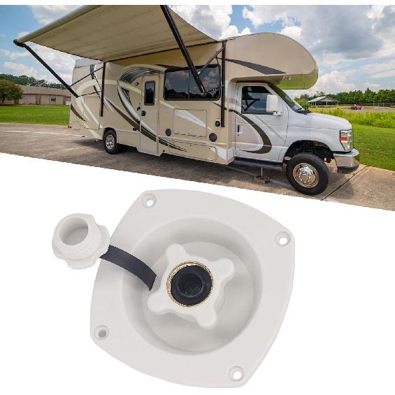 Sorandy RV Water Inlet Wall Mount City Water Fill Inlet with Check Valve, Pressure Regulated Water Entry Regulator for Camper Trailer Marine