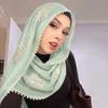Full Cover Islamic Headscarf Solid Color Sequin Wraps Shawl Muslim Hijab Turban Cap  Girls