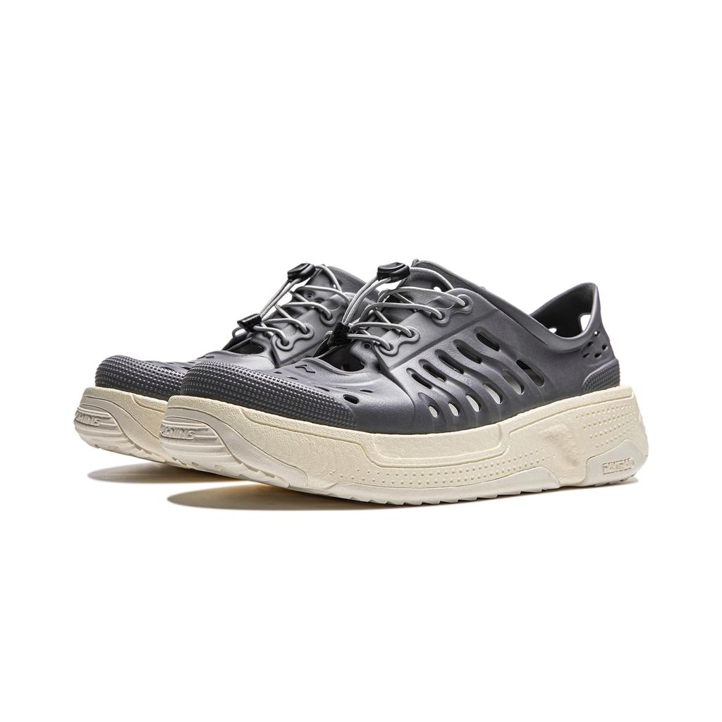 Li Ning Pangu Trek Trendy Versatile Comfortable Soft Stream Crossing Shoes Unisex Shoes Shark-Gray AZSU017-8
