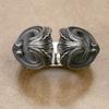 Adjustable Sterling Vintage Double-Faced Eye Carved Ring Men Women Geometric Asymmetrical Gothic Style