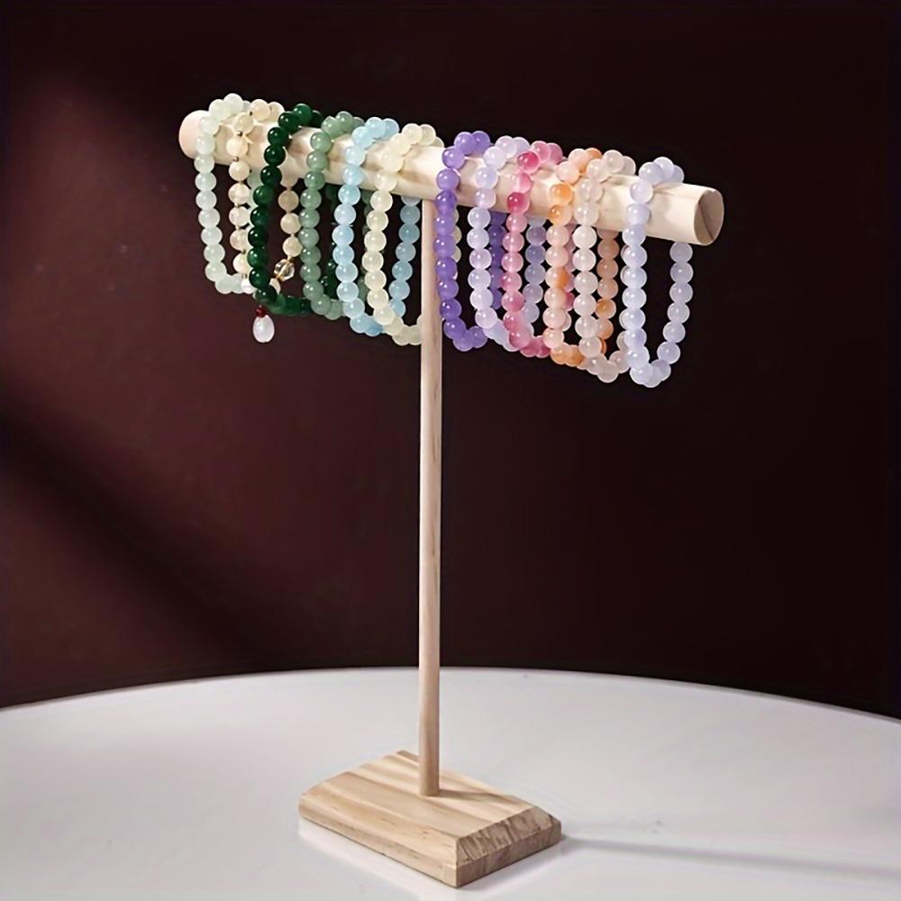 Jewelry Storage Display Rack Solid Wood Bracelet Necklace Watch Multifunctional Storage Display Rack Store Counter Display