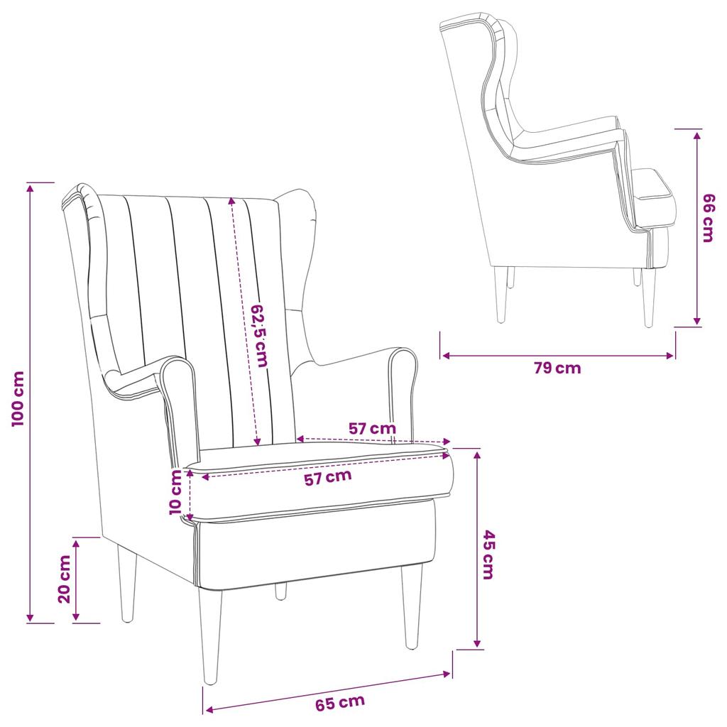Pink Velvet Armchair