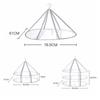 Anti-deformation Clothes Basket Folded Mesh Laundry Basket Clothes Drying Net Rack  Clothes Laundry