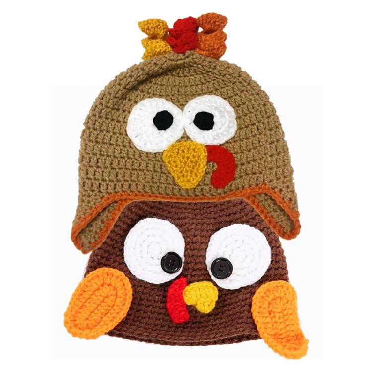 Children Turkey Hat Thanksgiving Kawaii Turkey Hat School Activity Cap Halloween