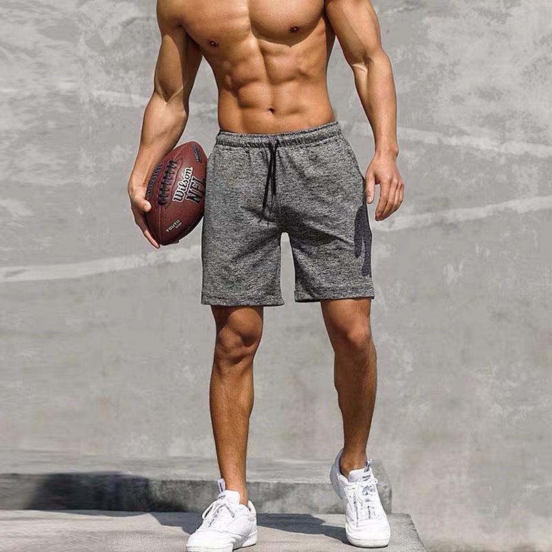 Summer Loose Sweat-absorbing Breathable Thin Training Sports Shorts Men's Running Quick-drying Shorts Casual Comfortable Solid Color Five-point Pants
