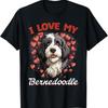 Bernedoodle Hund Rasse Haustier Ich liebe mein T-Shirt