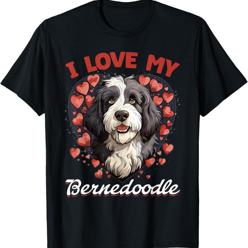 Bernedoodle chien race animal de compagnie j aime mon t-shirt S