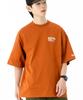 NEW ERA Short Sleeve Oversized Rust Orange Typography T-Shirt