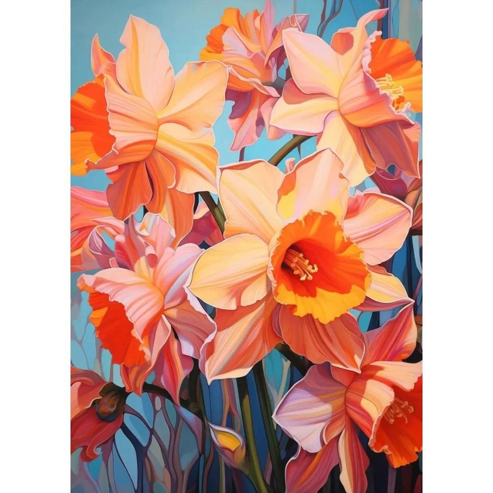 Modern Art Flower Power Poster Aesthetic Canvas Paintings and Prints Wall Art HD Pictures for Home Office Room Frameless