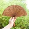 Dream Lotus Mini Japanese-Style Handheld Full Bamboo Fan Hanfu Classical Dance Qipao Portable Folding Fan Girl Group Folding Fan