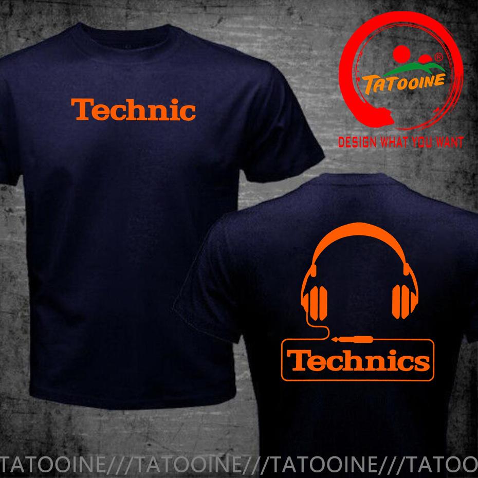 Technics Headphone Print T Shirts Unisex Disco Dj Party House Detroid Harajuku Fashion T Shirt Oversized Tshirt Trendy Dj Tee Tops