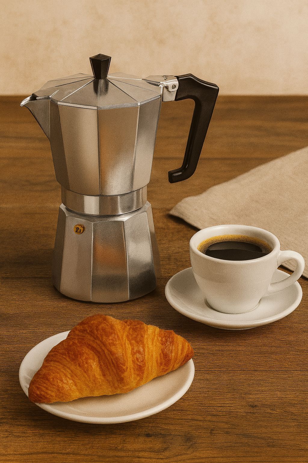 Italiaanse koffiepot - PEZZETTI - ITALEXPRESS - Aluminium - 9 kopjes - Roestvrij staal