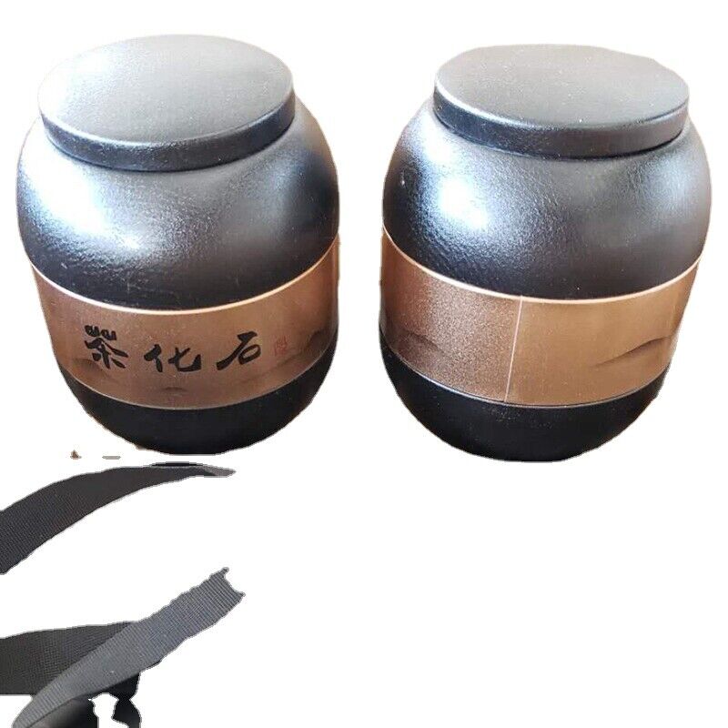 Chá Pu-erh Fragrância Glutinosa Madura Chá Fossilizado 500g Lata Chá Presente Yunnan