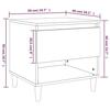 VidaXL Bedside Tables 2 Pcs Sonoma Grey 50x46x50cm Engineered Wood 819545