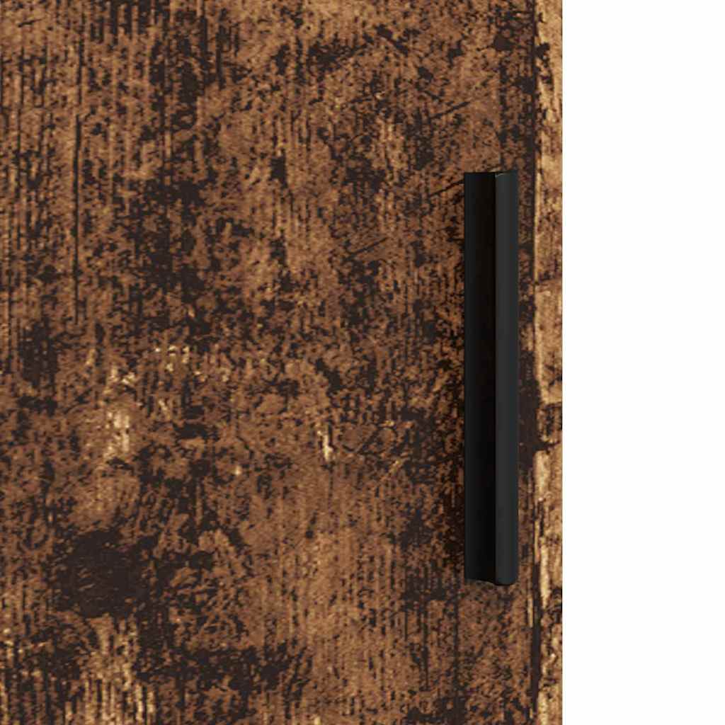 Bathroom Cabinet with Storage and Door Reclaimed Wood Look 30 x 35 x 192 cm