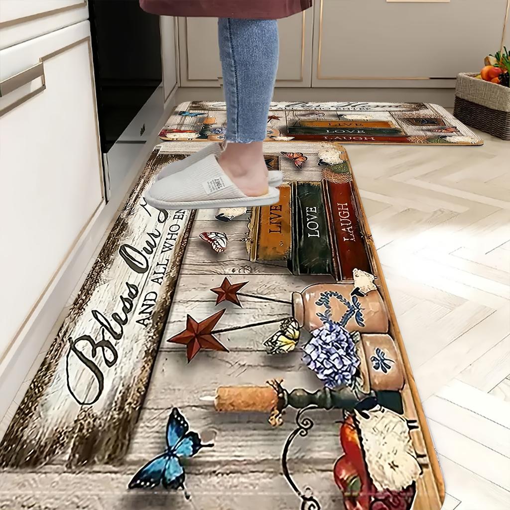 1 STKS Kiezelpatroon Keukenkleed Antislip Deurmatten Pop design Badkamervloerkleed Badmat Tapijt voor Huis Spoelbak Wasruimte Decor