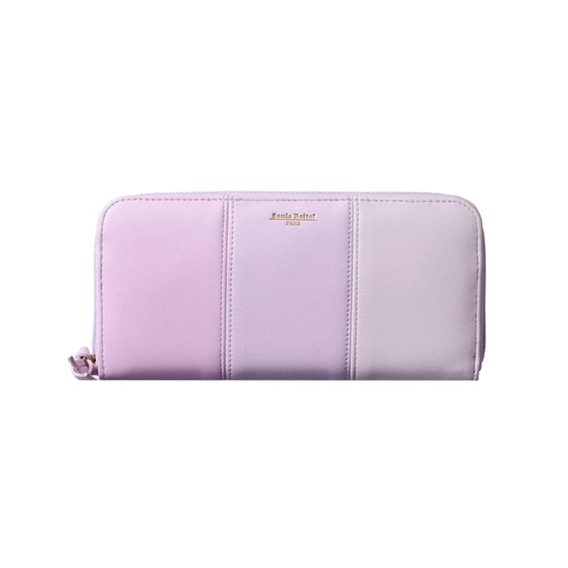 

[Rinle] wallet ladies long wallet Holds a lot of cards large capacity round zipper Vertical card storage easy to use brand present gift With special