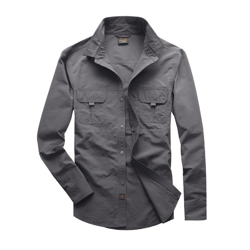 Long-sleeved Shirt Men's Spring and Summer Outdoor Shirt Quick-drying Clothes