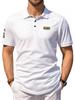 Herren Kurzarm Poloshirts Sommer Freizeit Tops Umlegekragen Etikettierte T-Shirts Einfarbig Herren Knopf T-Shirt