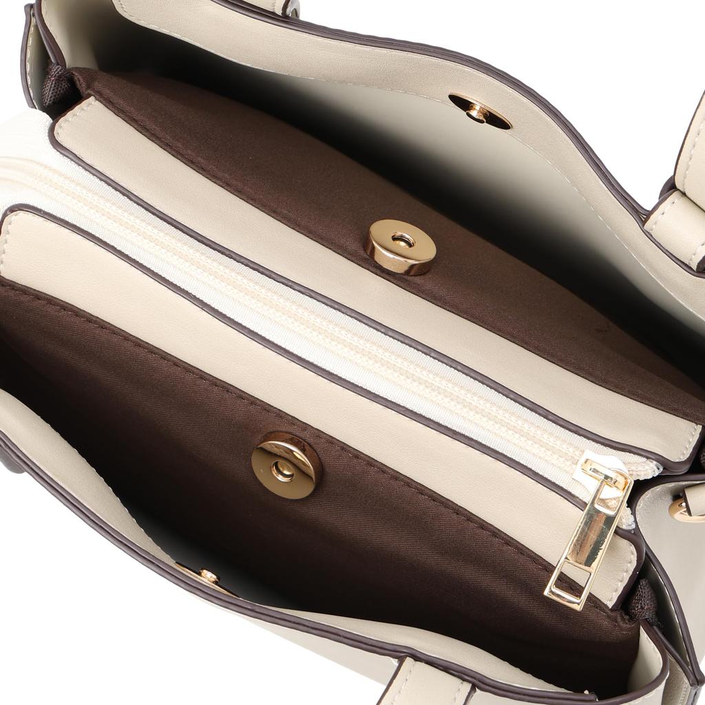 Metal Parts Ivory [Monica] Handbag, Handbag, Women's, (33)