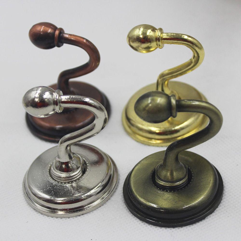 2pcs Vintage Curtain Metal Hooks Pommel Wall Mounted Tieback Wall Hooks Zinc Alloy Practical Curtain Holdbacks
