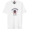 Embroidered Plain Short Sleeve Logo T-Shirt Men Tops White MW0MW30043YBR