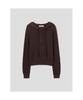 8seconds Button Hooded Pullover Brown