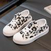 Children's Canvas Shoes Violent Bear Girls Fashion Board Shoes Boys Sports Shoes 2025 New Spring and Autumn Breathable Casual Shoes