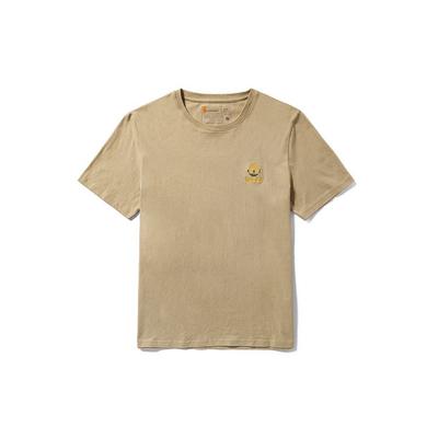 Outdoor Casual Breathable Short Sleeve T-Shirt Men Tops Licorice-Yellow A42YU-DH4