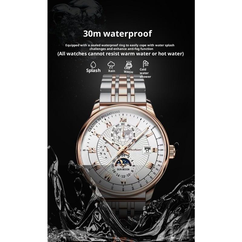 Top Brand New Ultra-thin Waterproof Luminous Calendar Men's Watch Ultra-thin Quartz Watch