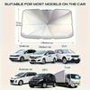 Car Windshield Sunshade- Foldable UV Protection Cooling Sunshade, Suitable for Most Car Models, Portable and Easy to Store Interior Accessories