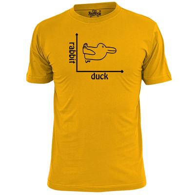 Mens Rabbit Or Duck Illusion Funny T Shirt