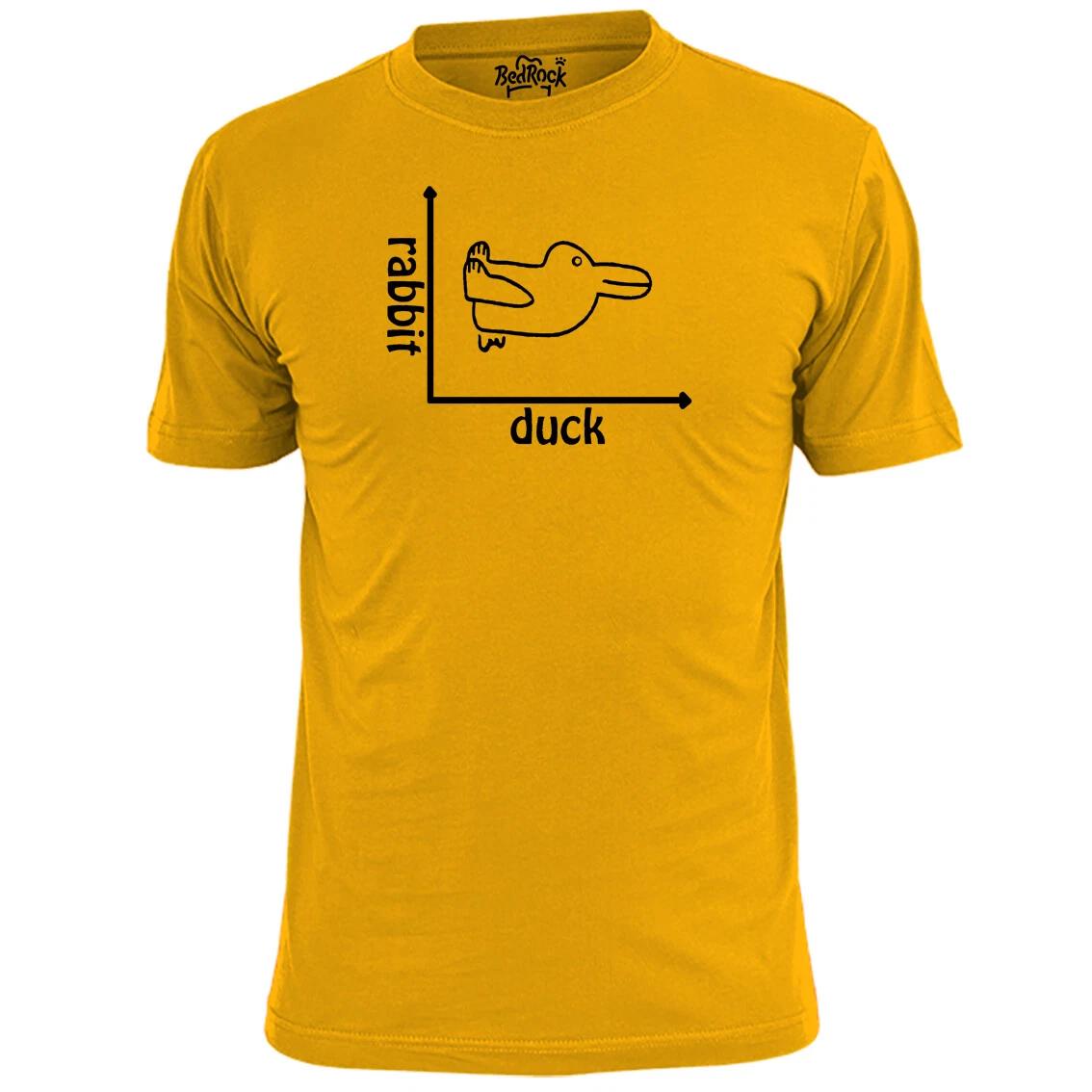 Mens Rabbit Or Duck Illusion Funny T shirt L