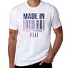 Hergestellt in Fidschi T-Shirt schwarzes Baumwoll-T-Shirt schlicht für Mann Paket T-Shirt Mann Luxus T-Shirt
